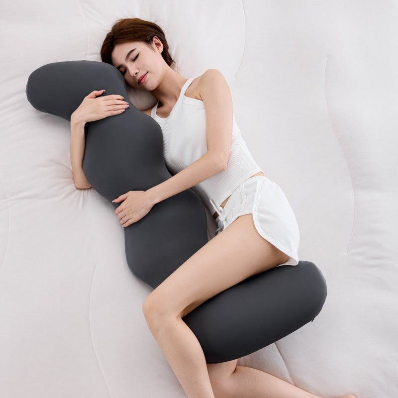 Memory Foam Side Sleeper Pillow, Seahorse Shape