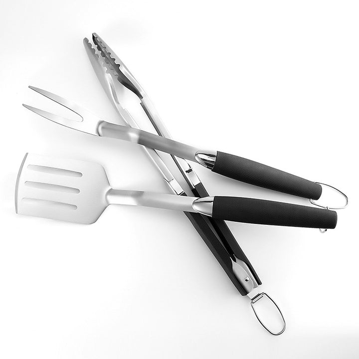3-piece stainless steel grill tool set