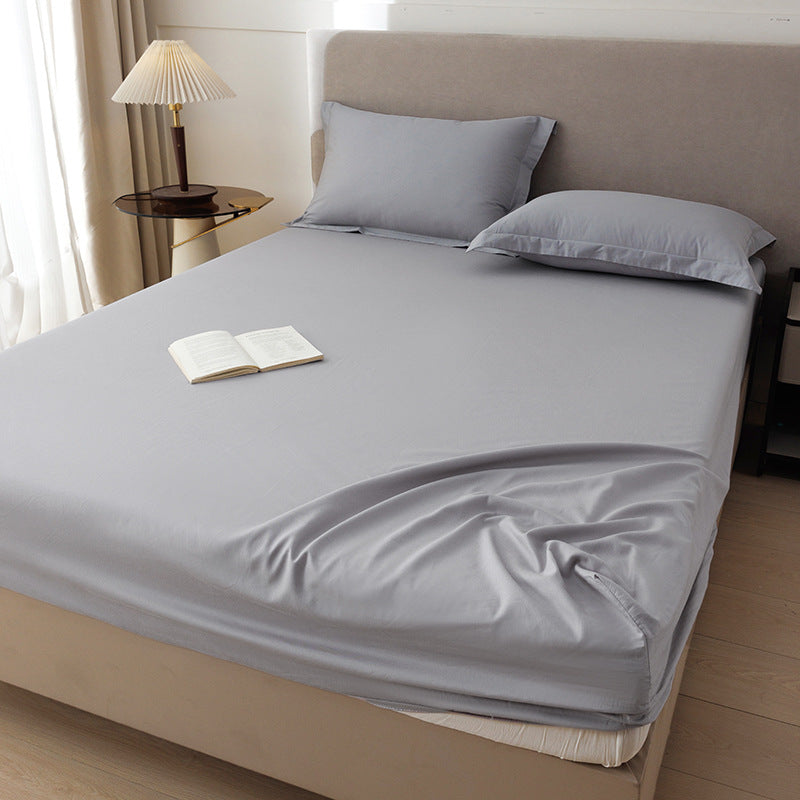 Cotton fitted sheet set, 1.2 m, solid colors