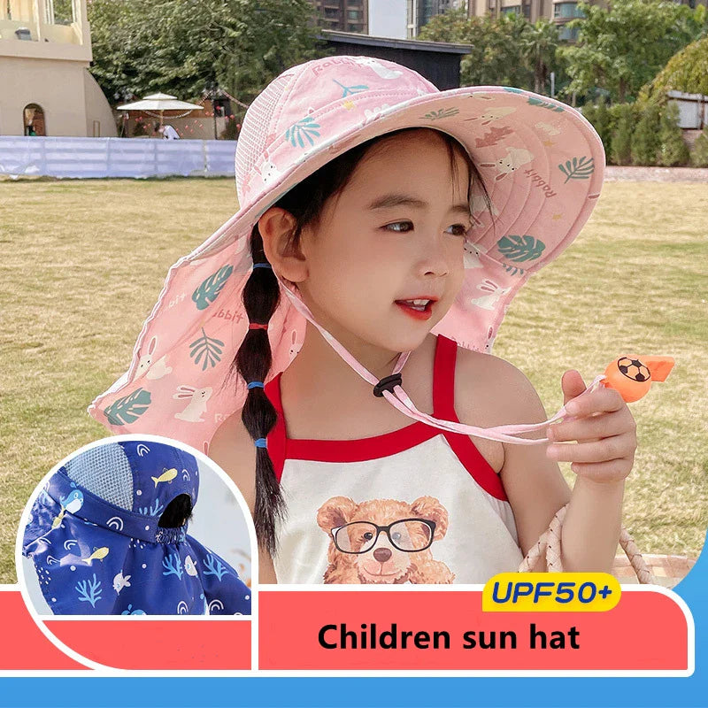 BowLift | Children's Sun Hat with UPF 50+ - Adjustable Chin Straps and Wide Brim