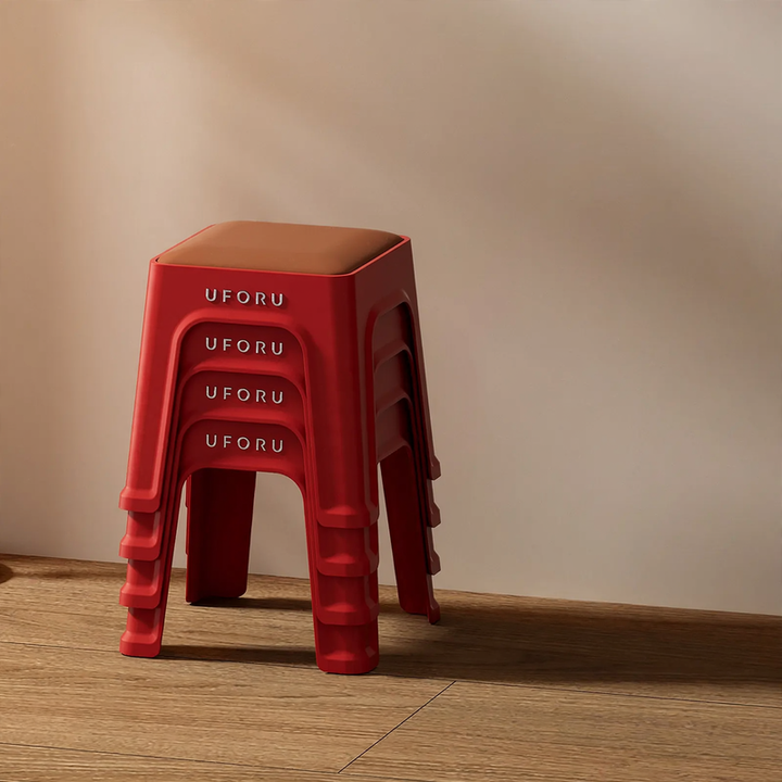 Plastic stackable stool, reinforced, model DA1408