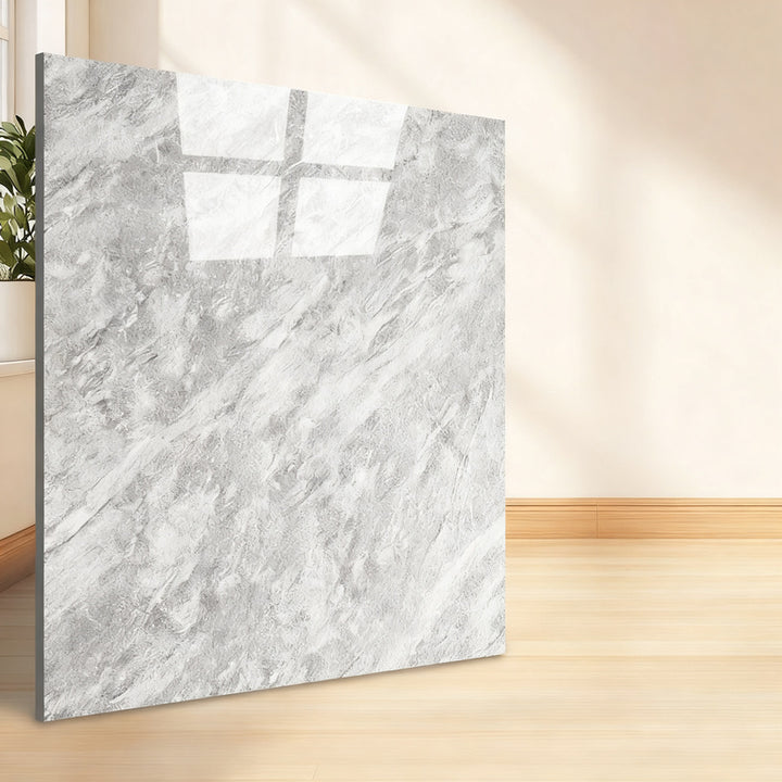 Self-adhesive PVC flooring with tile appearance