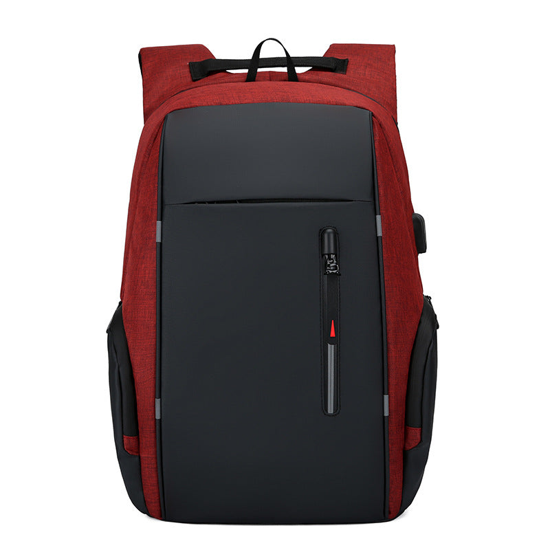 Business backpack with USB, 20–35 L, Oxford fabric