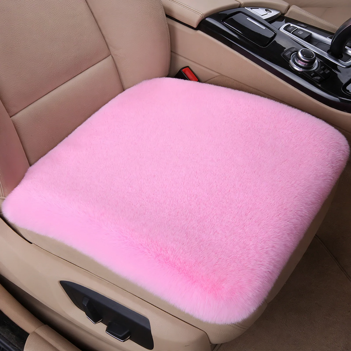 Plush car seat cushion, winter version