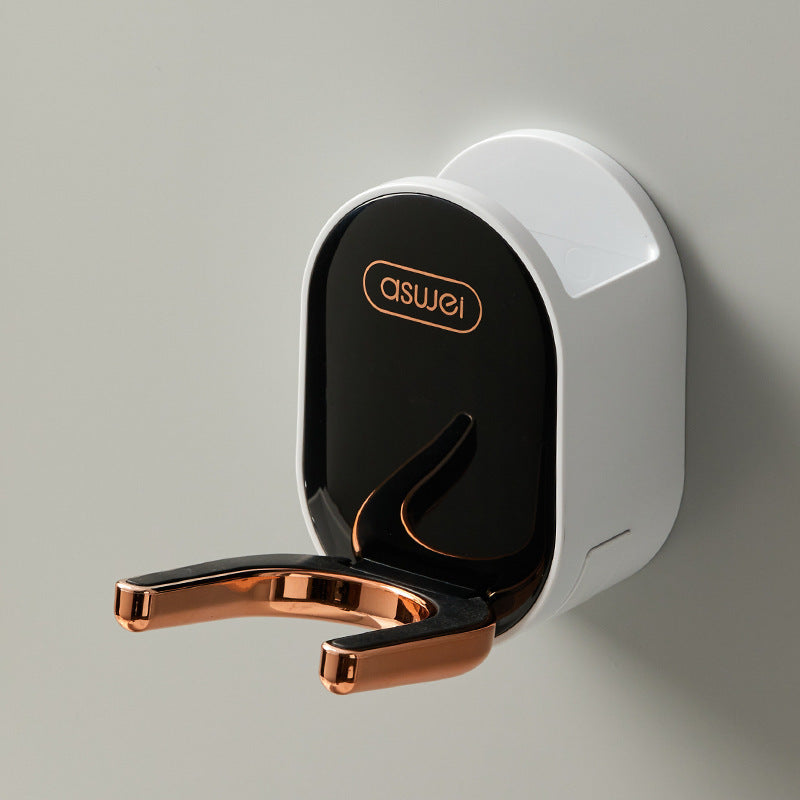 Hair dryer wall holder, foldable, no drilling