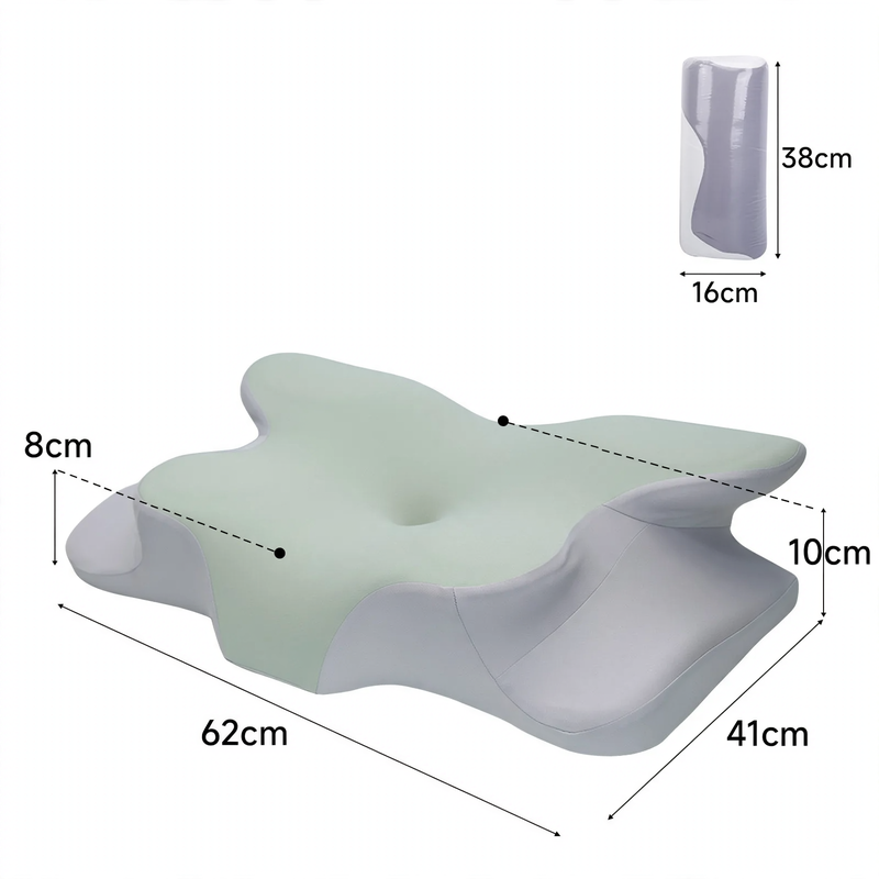 Butterfly-shaped neck support pillow made of memory foam
