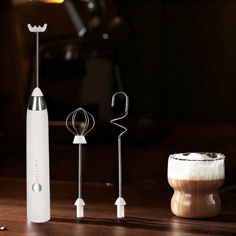 Electric milk frother, USB-C, multiple functions
