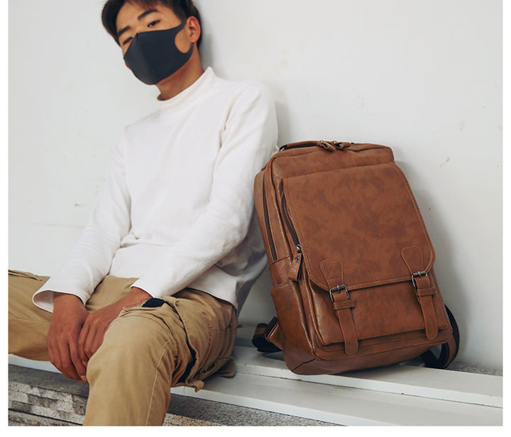 Backpack made of PU, 20–35 L, waterproof, laptop compartment