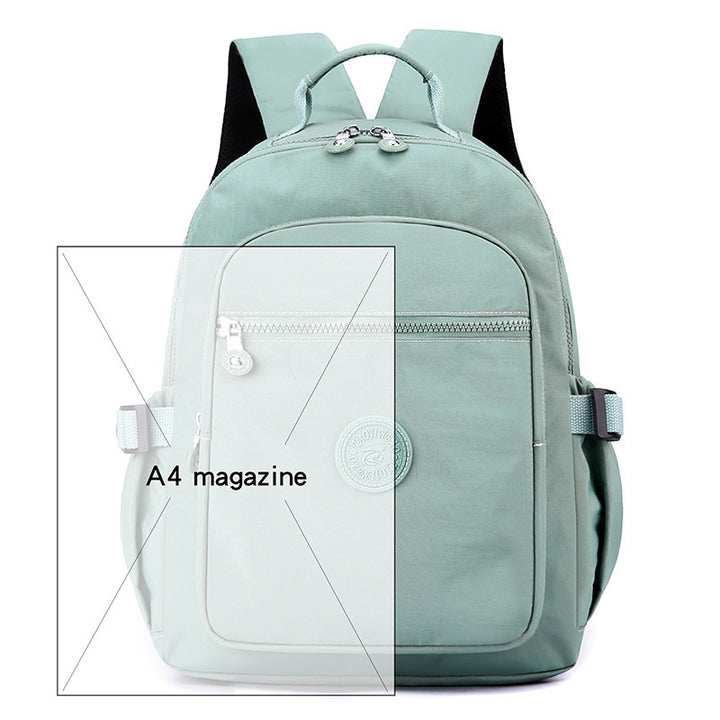 Nylon backpack for women, large capacity