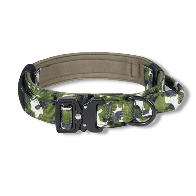 Tactical dog collar with handle