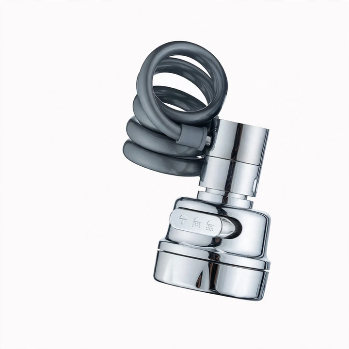 kitchen faucet attachment, extendable, with splash guard