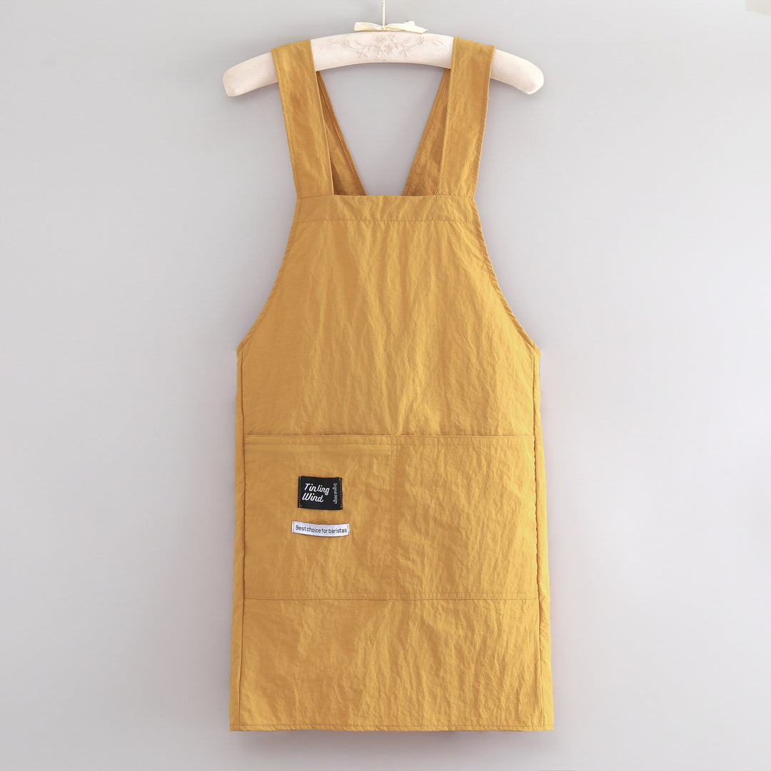 Apron with cross straps