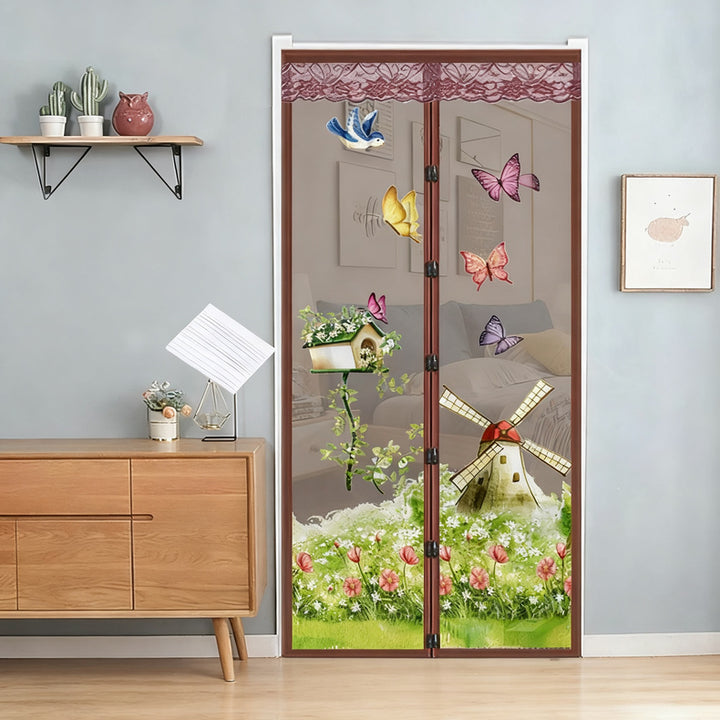 Magnetic Insect Screen Door Curtain