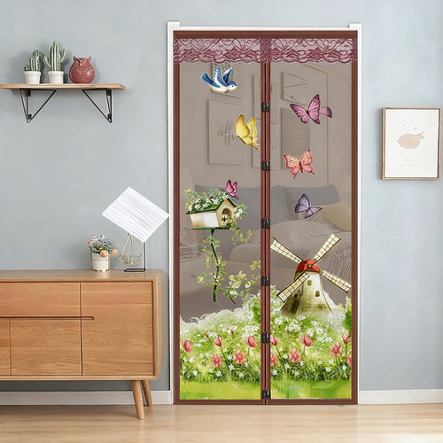 Magnetic Insect Screen Door Curtain