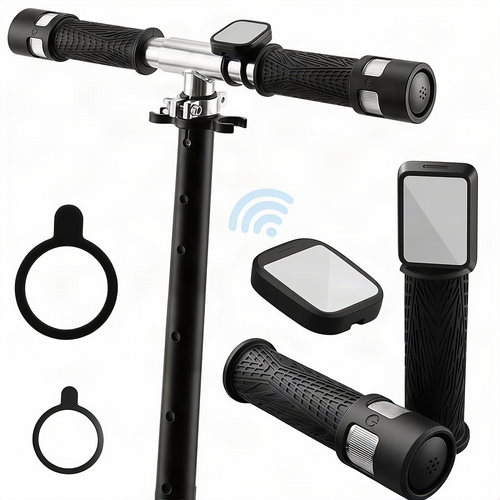 LED handlebar light with remote control for e-scooter