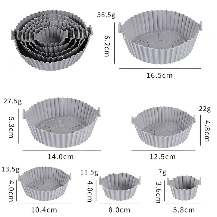Silicone egg cups, round, 9×9×7 cm
