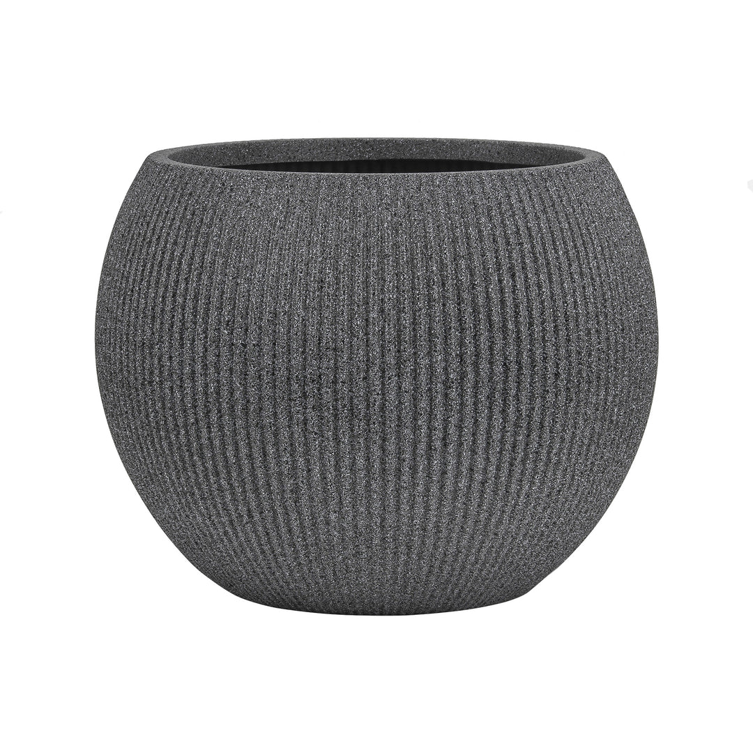 Ceramic flower vase, country house style, woven texture
