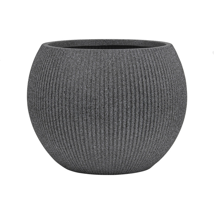 Ceramic flower vase, country house style, woven texture