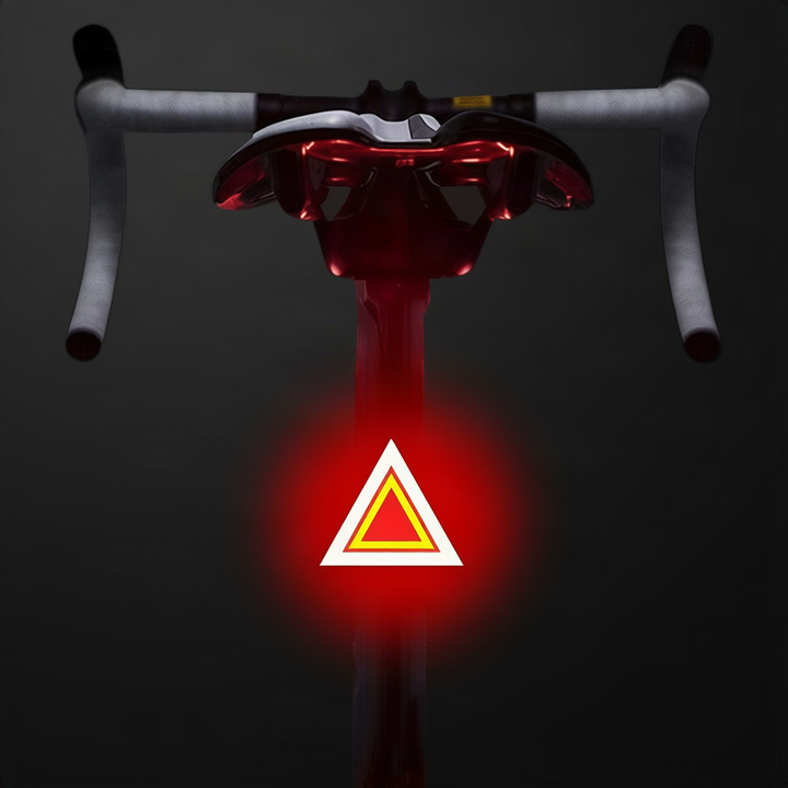 LED bicycle light with USB charging