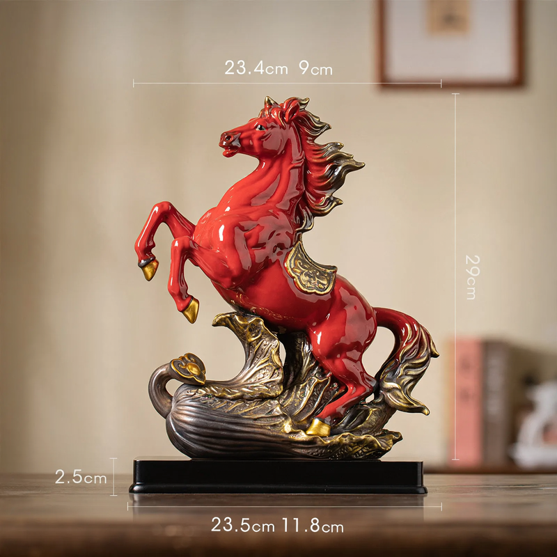 Ceramic Horse Figurine, Chinese Style