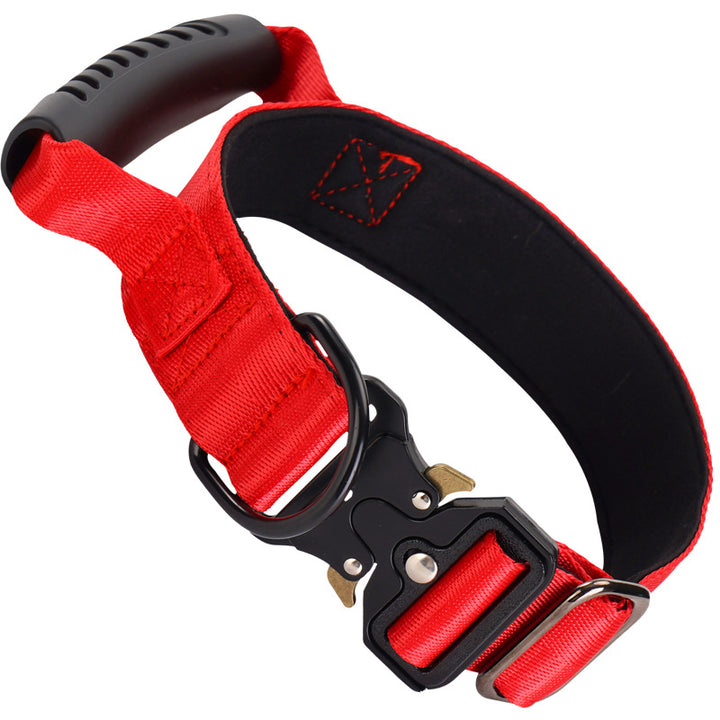 Tactical dog collar with handle