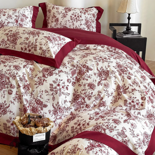 Wedding Bedding Set, Long Staple Cotton, Embroidered