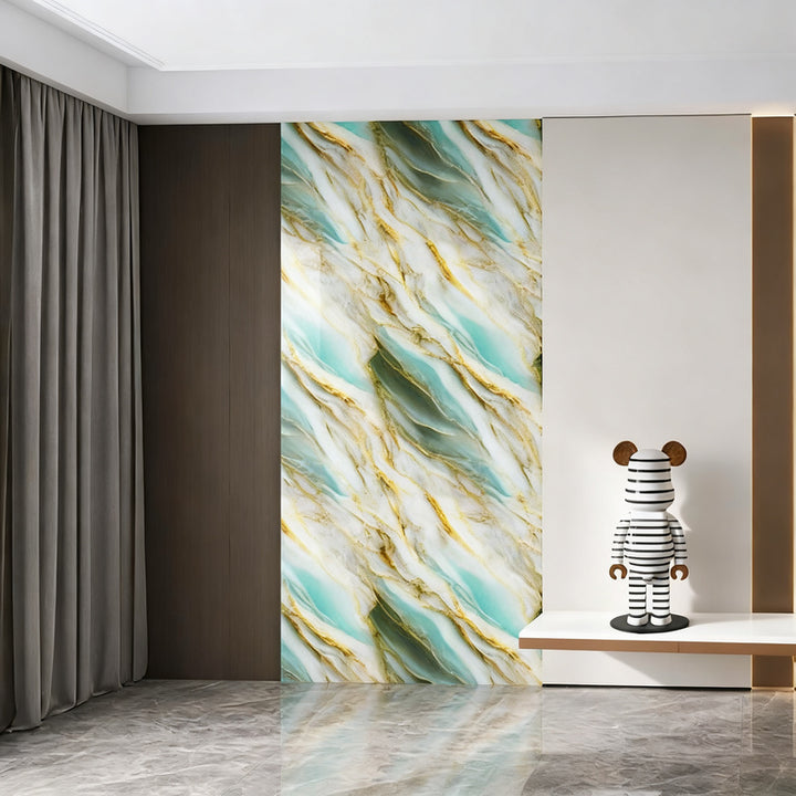 Marble floor sticker, self-adhesive