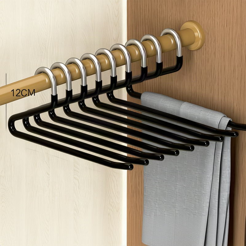 Stainless steel pant hangers, non-slip