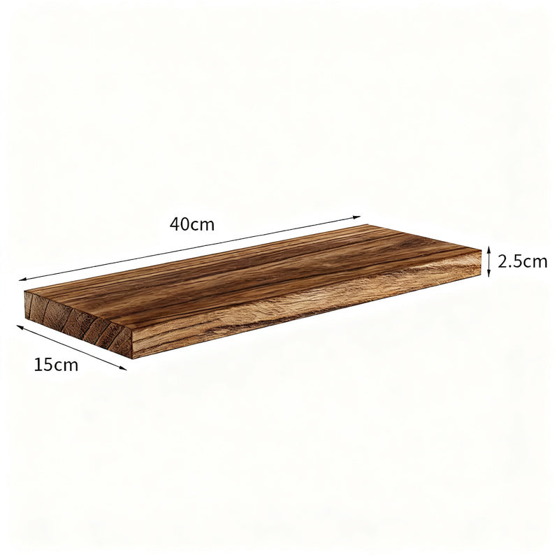 Wooden wall shelf, floating