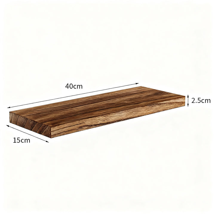 Wooden wall shelf, floating