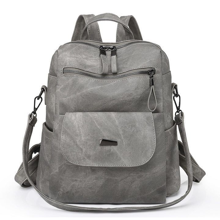 Women's backpack made of PU, large capacity