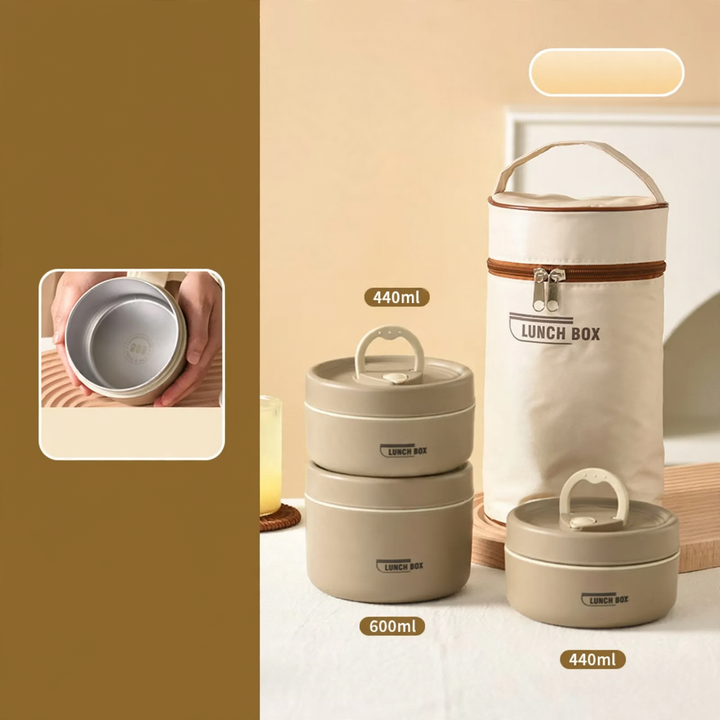 Stainless Steel Lunch Box, Multi-layer, 501–800 ml