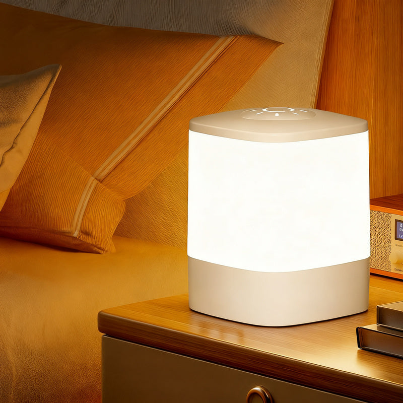 Night light with touch control, 8.8 × 8.8 × 11.4 cm