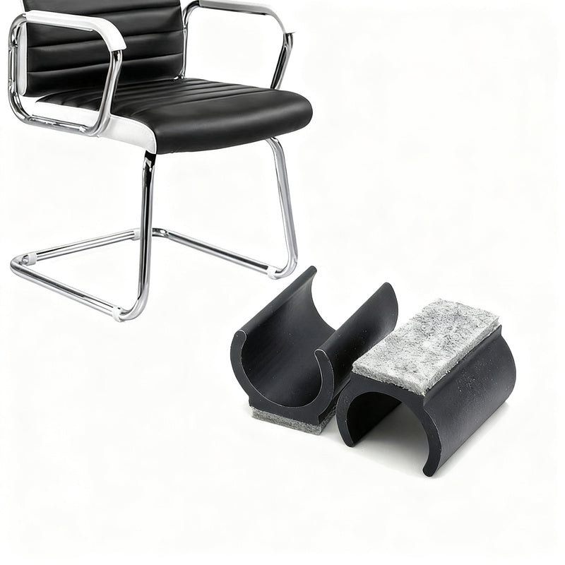 U-shaped furniture glides with felt pad