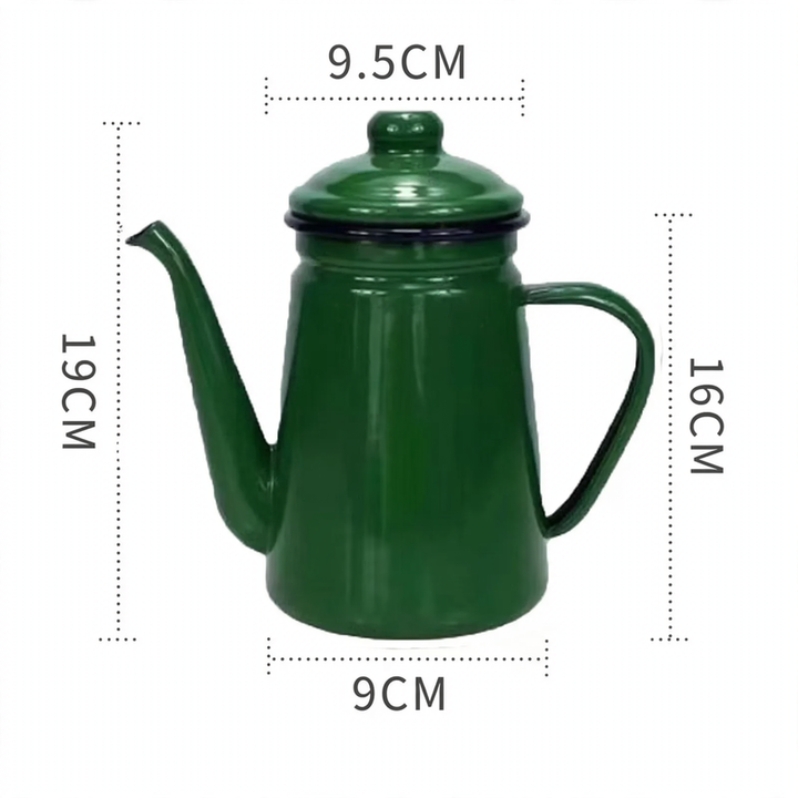 Enamelled hand brewing kettle 1.1 L