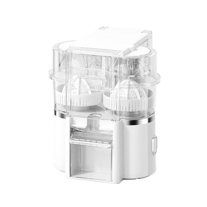 Double-head juicer with pomace separation