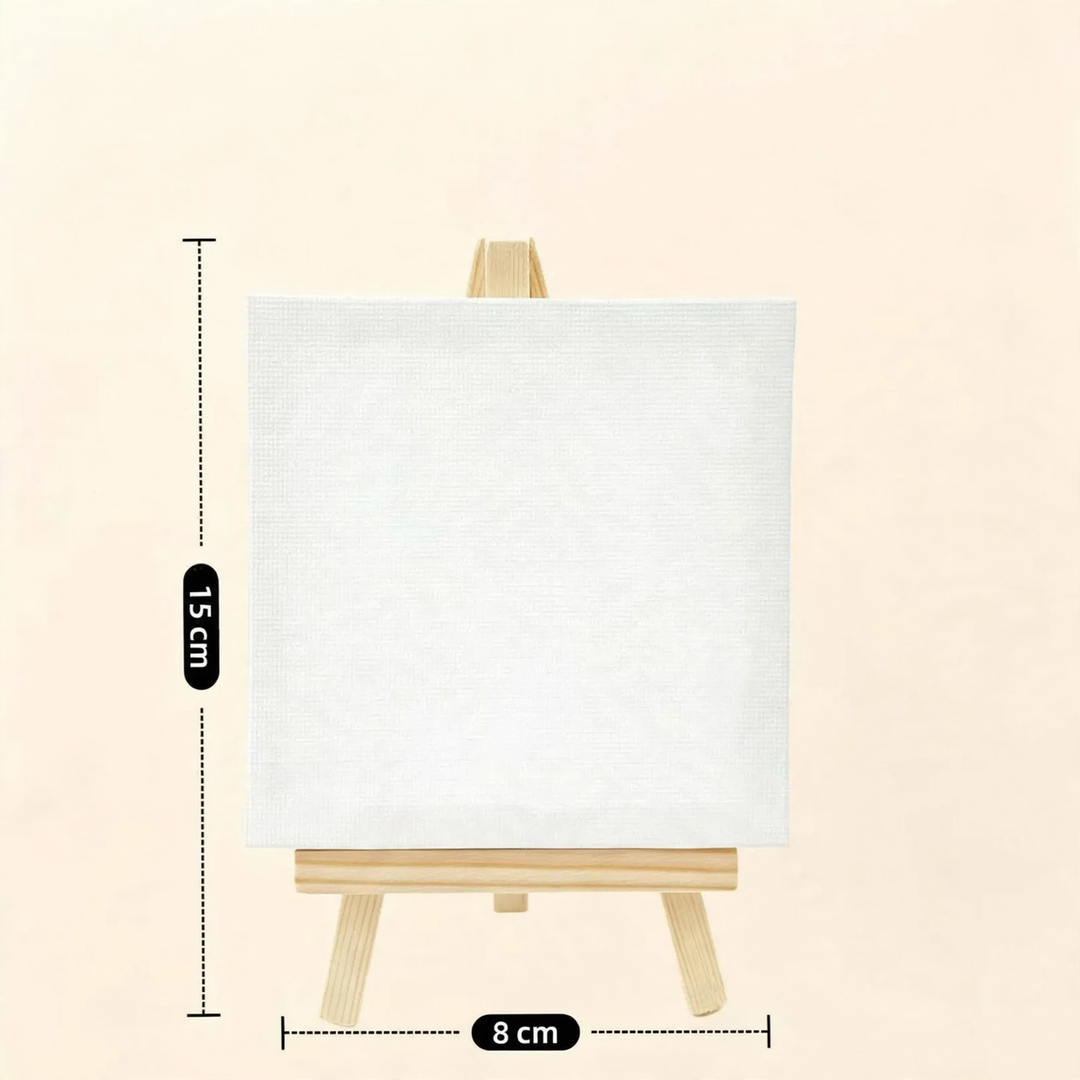 Small wooden easel made of pine