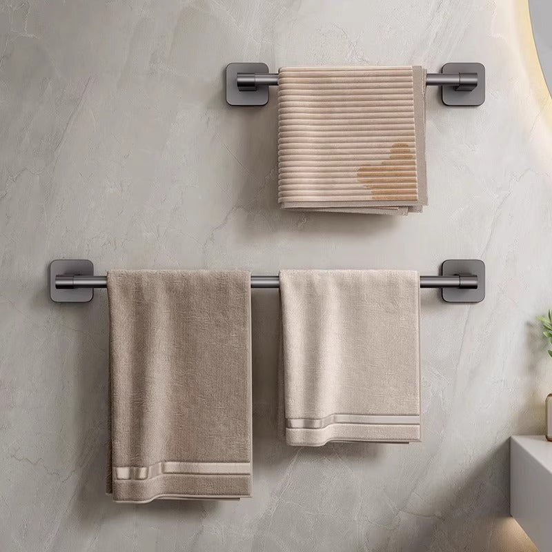 Towel holder without drilling, stainless steel, 30–80 cm