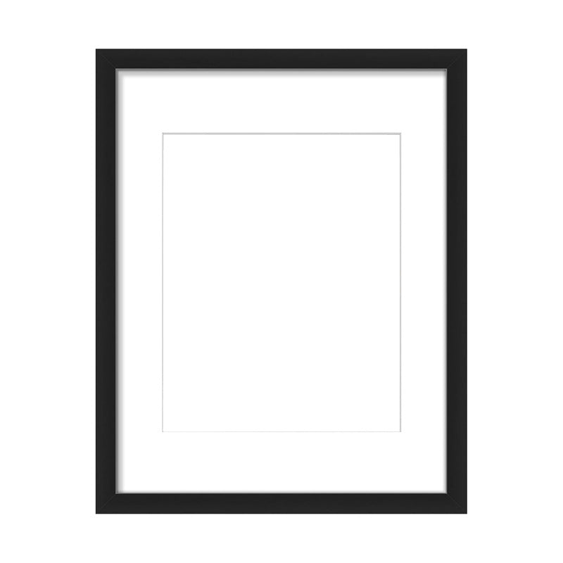 Wood picture frame, rectangular