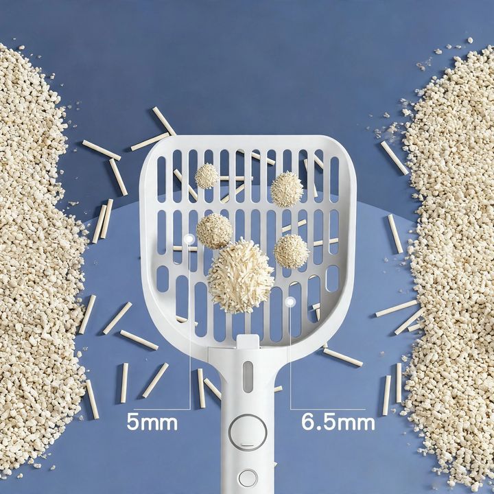 Intelligent cat litter scoop with spray function
