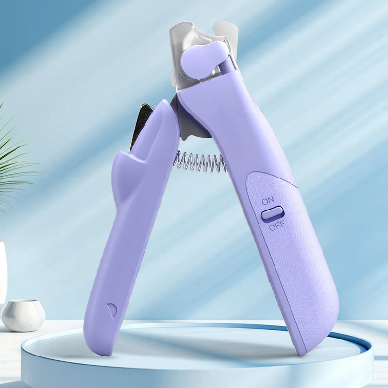 Nail clippers for cats and dogs with LED light