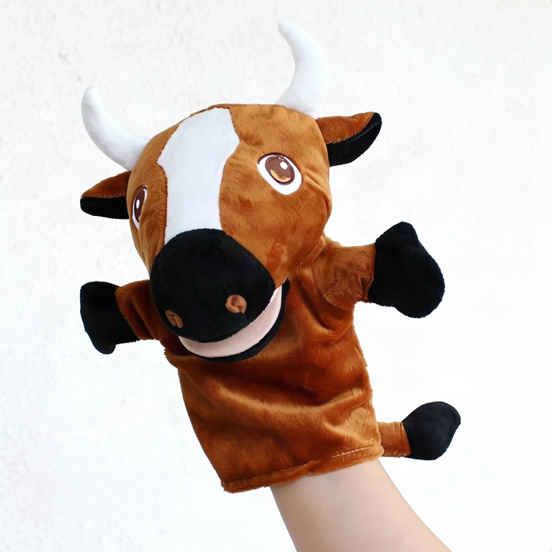Plush Hand Puppet Lion, 24 cm