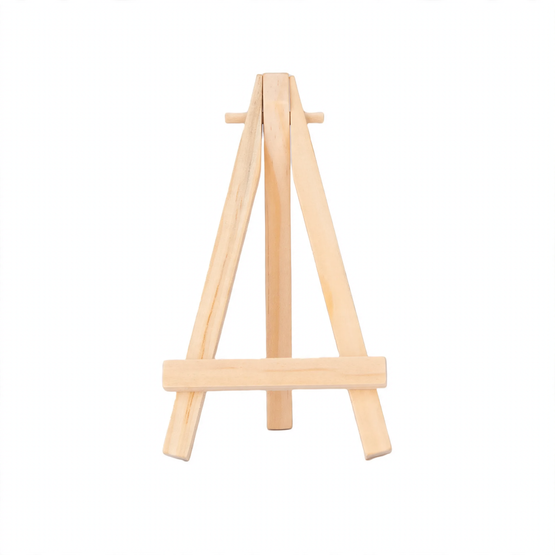 Small wooden easel made of pine