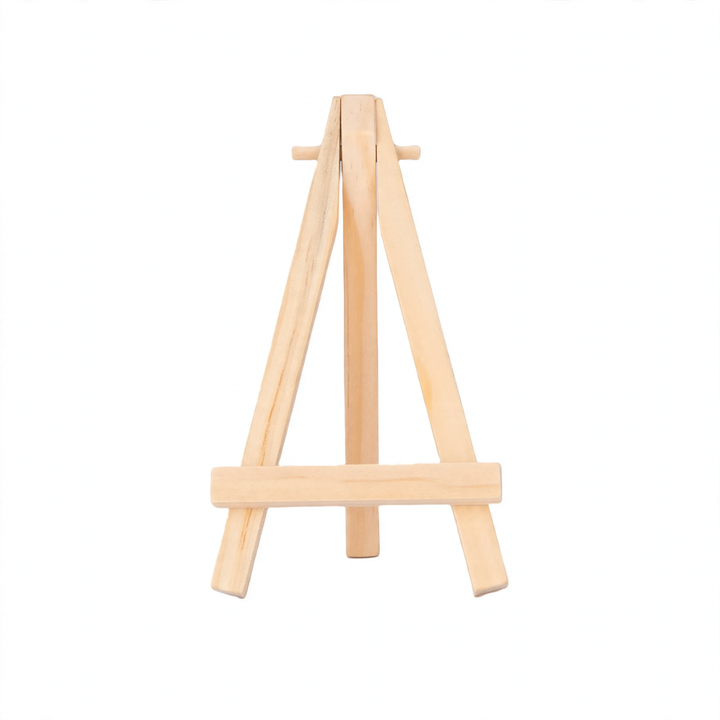Small wooden easel made of pine