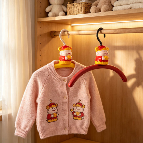 Clothes hanger with slip protection, colorful