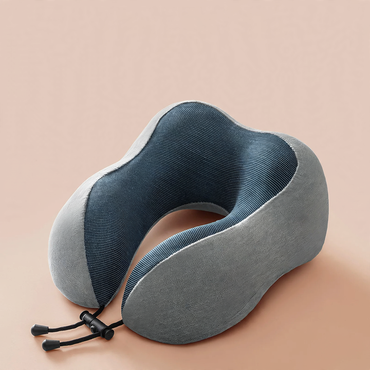 U-shaped memory foam neck pillow for travel
