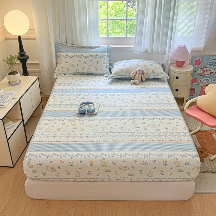 Cotton bed sheet with print, 100% cotton