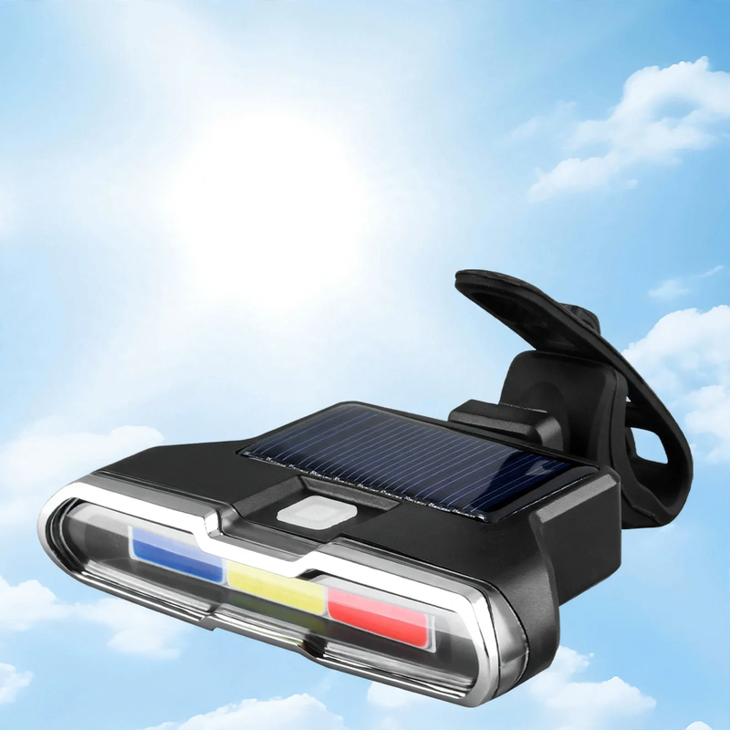 Bicycle rear light three colors, USB charging, waterproof
