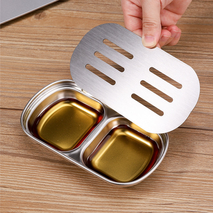 Stainless steel tray with drainage for tea