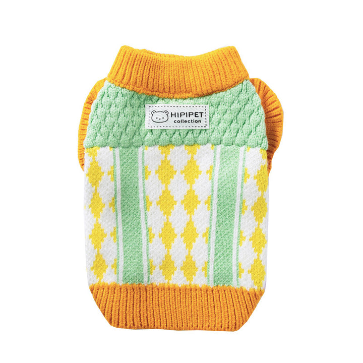 Knitted sweater for dogs, autumn and winter